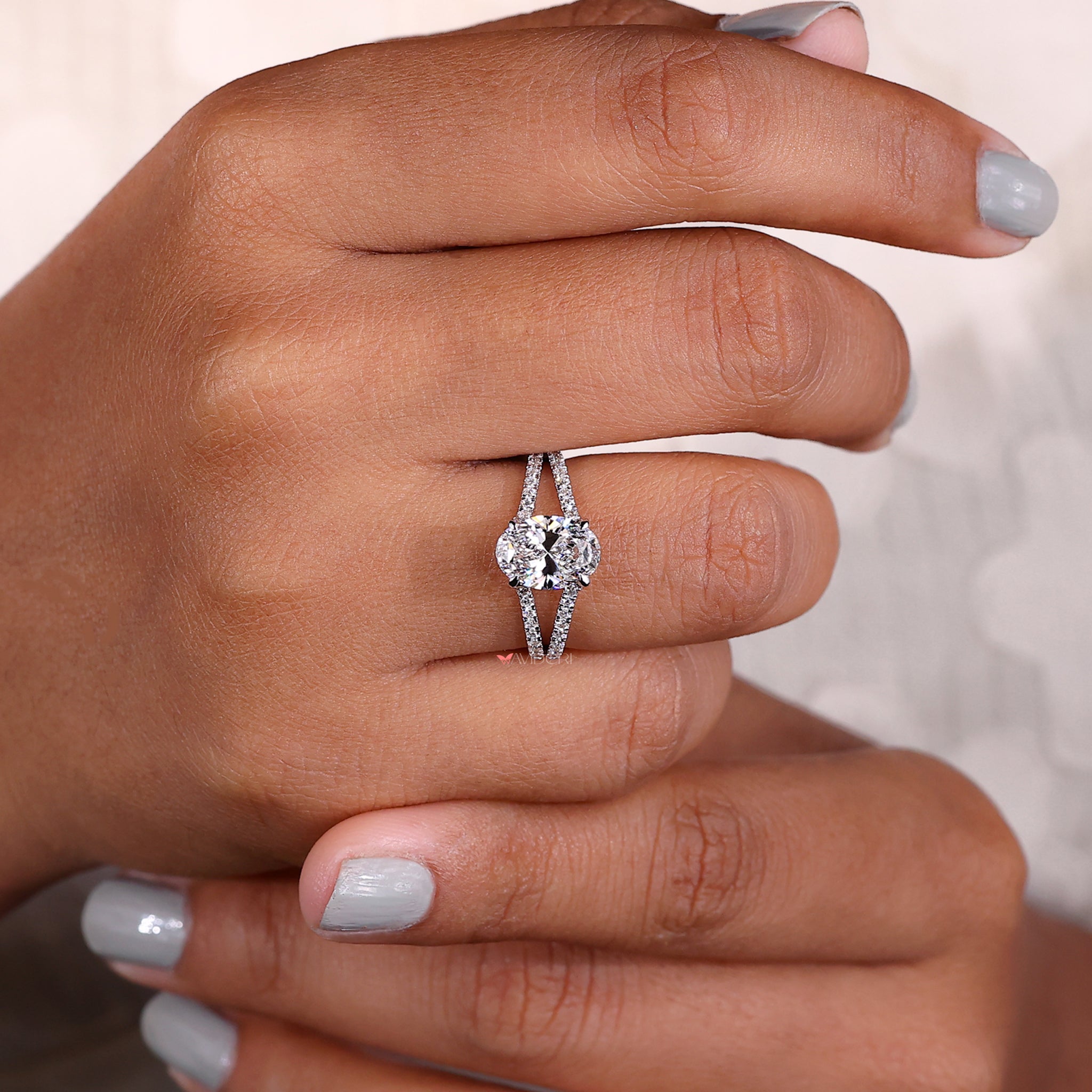Hidden halo ring with delicate craftsmanship, enhancing the brilliance of the center stone for a magical touch.