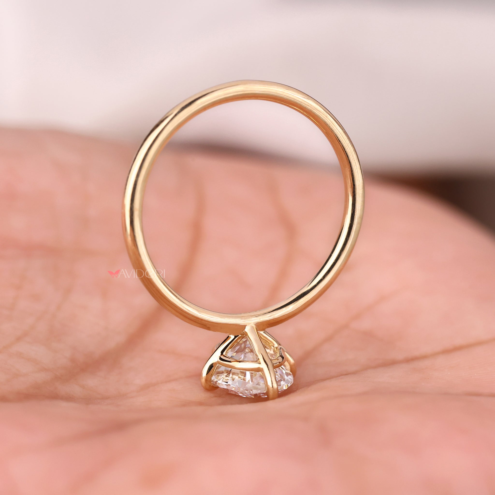 avideri ring, avideri engagement ring, oval shaped engagement ring, handmade ring