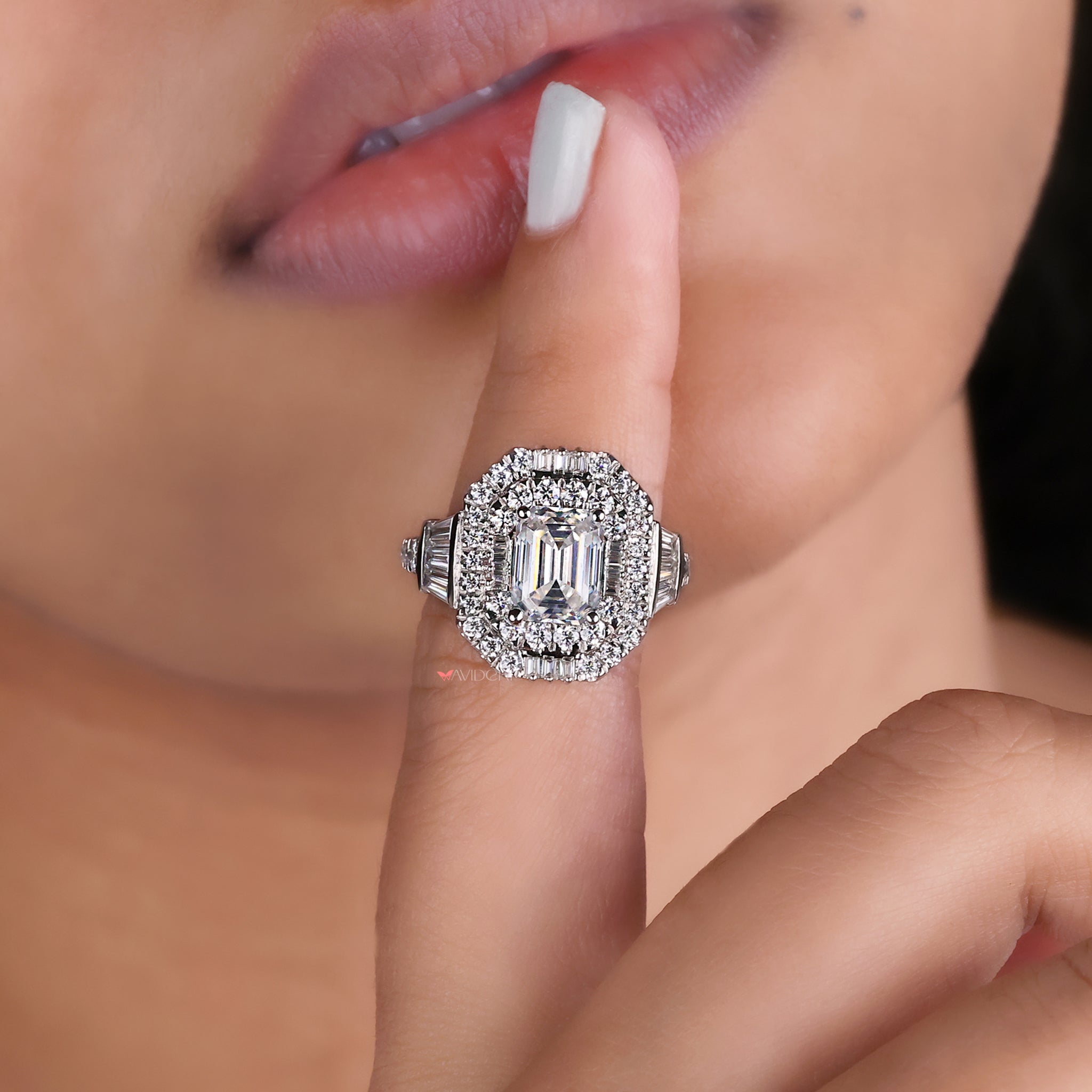 Moissanite engagement ring, moissanite gold ring, moissanite wedding ring