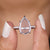 Portrait cut engagement ring with a brilliant moissanite center.
 Portrait cut engagement ring with a brilliant moissanite center.