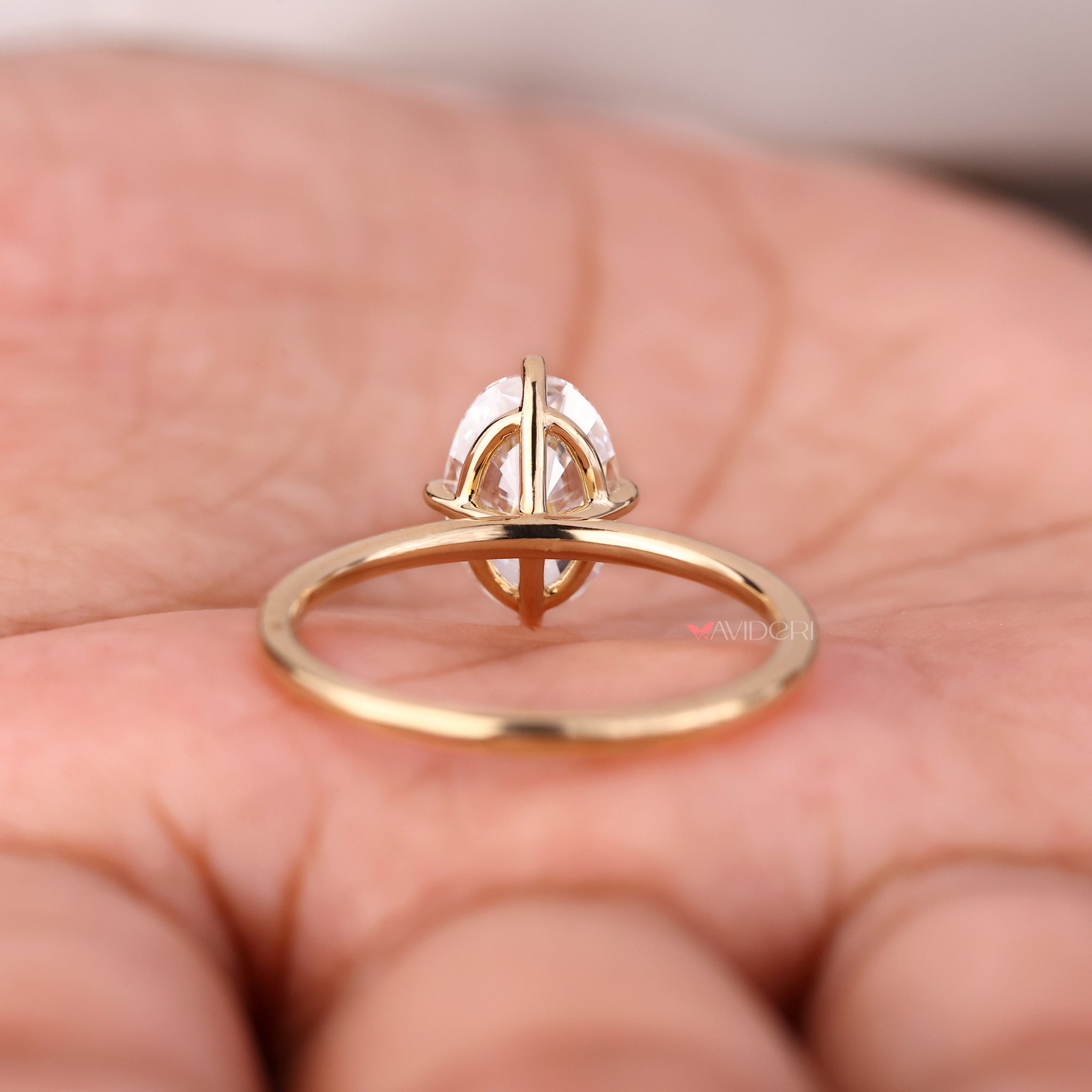 diamond ring solitaire, solitaire diamond ring, compass prong setting, handmade jewelry