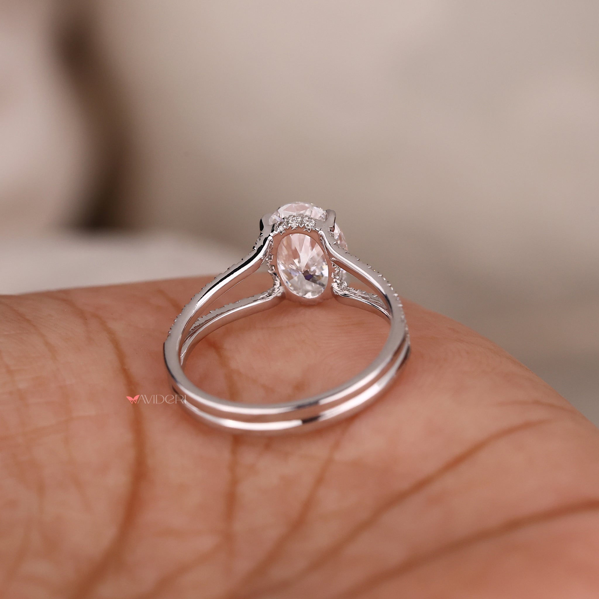 Luxurious 2 carat oval diamond ring crafted to perfection for a truly radiant and elegant style.