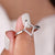 Lozenge Portrait cut ring, white gold ring, handmade ring
 Lozenge Portrait cut ring, white gold ring, handmade ring