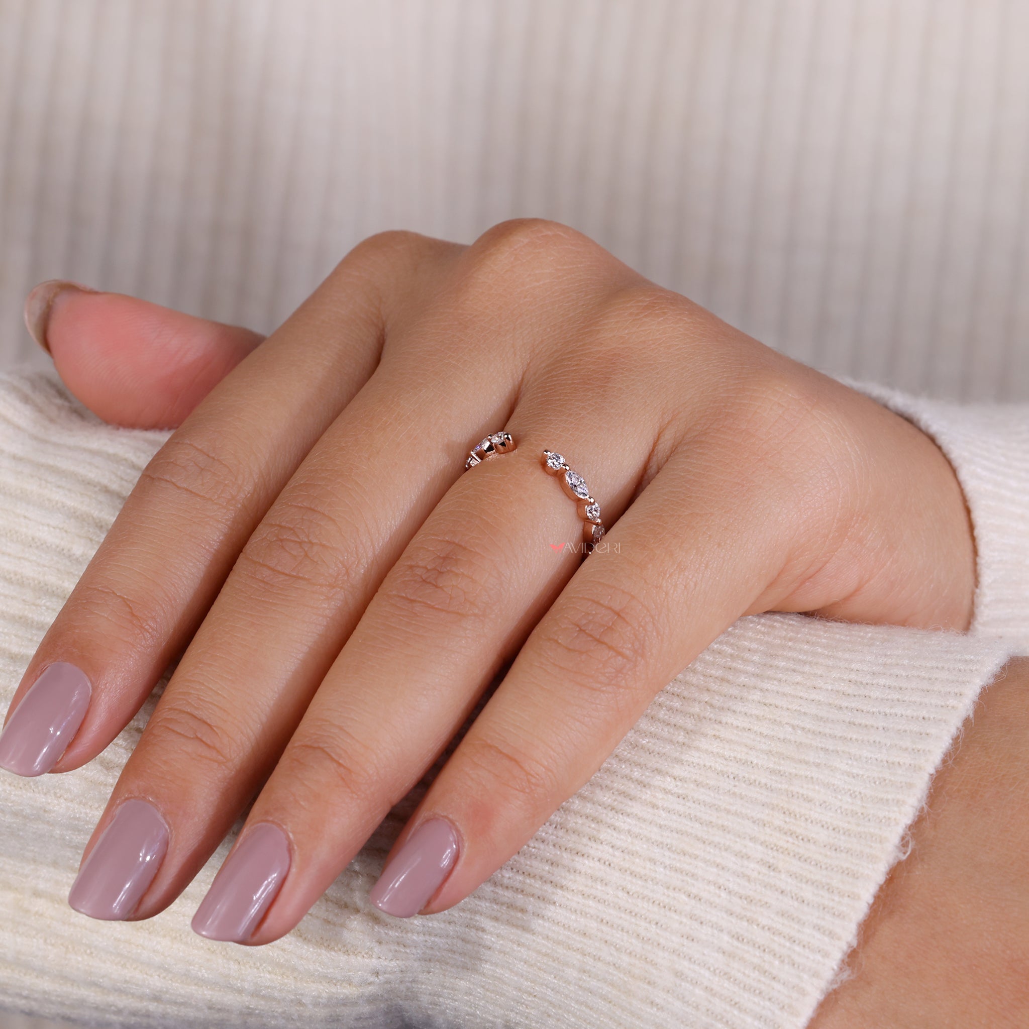 Handmade jewelry band showcasing expert craftsmanship.