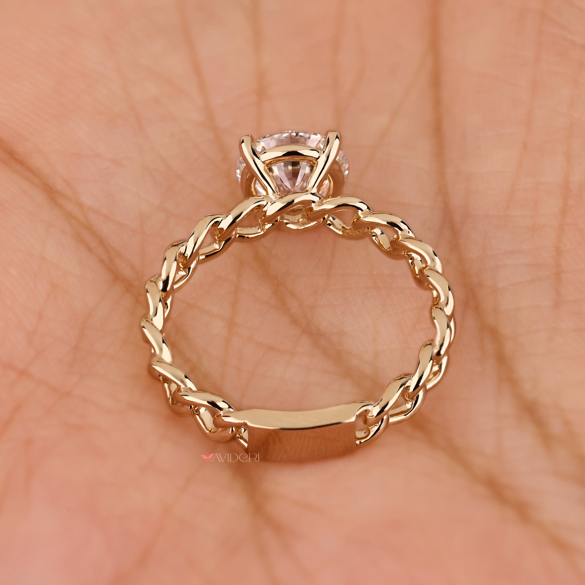 Beautiful 1 carat round engagement ring showcasing unmatched brilliance.