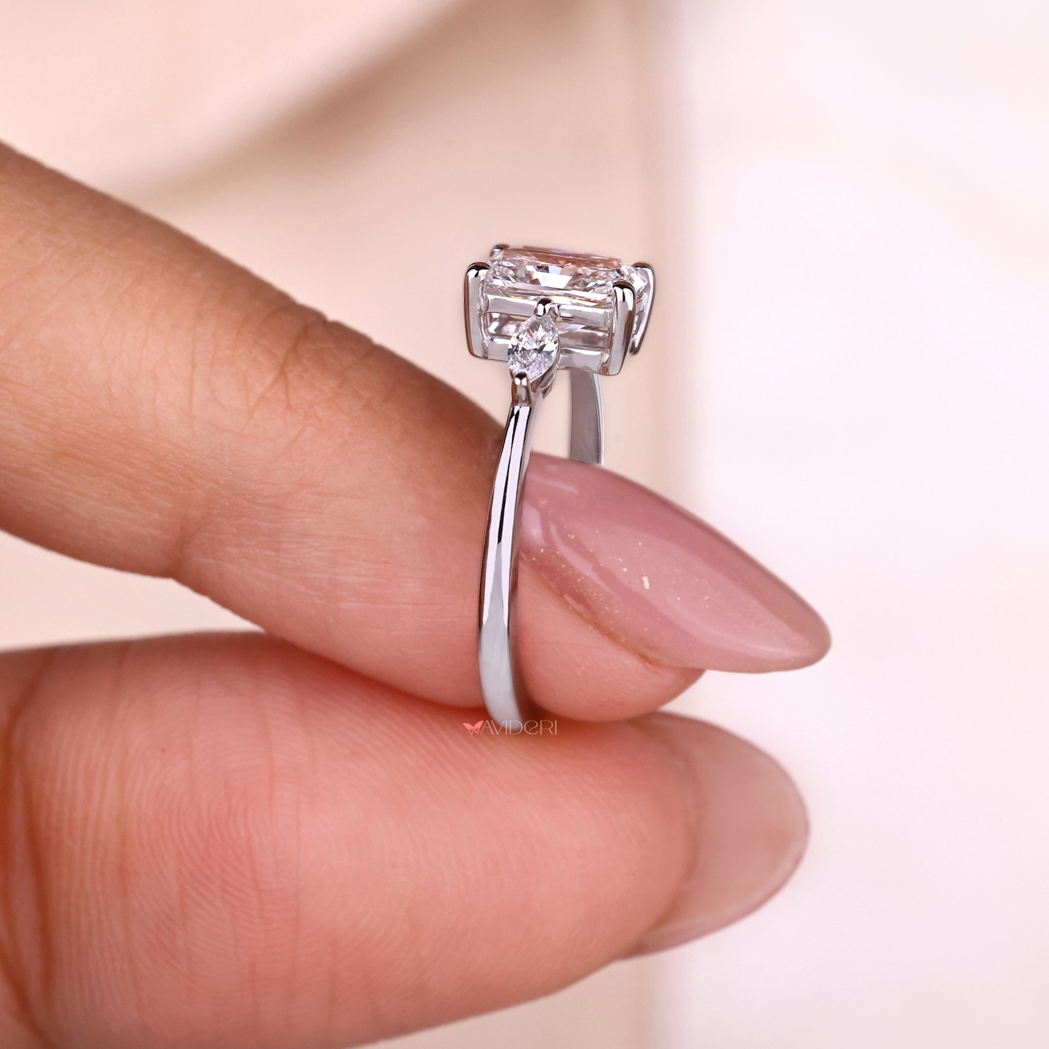 White gold engagement ring perfect for proposals