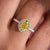Canary yellow moissanite ring with a vibrant and stunning design.
 Canary yellow moissanite ring with a vibrant and stunning design.