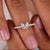 Marquise engagement ring with pave setting
 Marquise engagement ring with pave setting