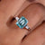 3 stone moissanite ring featuring brilliant stones.
 3 stone moissanite ring featuring brilliant stones.
