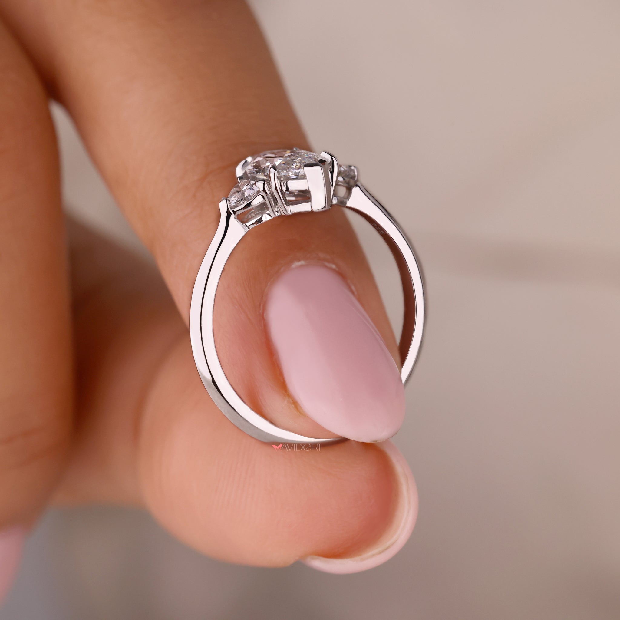 Elegant Heart Shape Diamond ring symbolizing love and commitment.