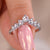 Round Rose Cut diamond wedding band with a stunning round diamond eternity band.
 Round Rose Cut diamond wedding band with a stunning round diamond eternity band.