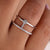 This round cut moissanite band shines with bright sparkle.
 This round cut moissanite band shines with bright sparkle.