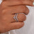 Chevron wedding band features a unique V-shaped design for a bold, modern look.
 Chevron wedding band features a unique V-shaped design for a bold, modern look.