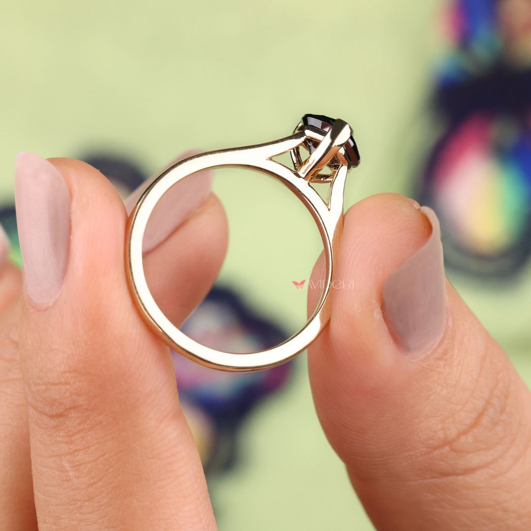 Heart prong ring designed to securely hold the centerpiece stone