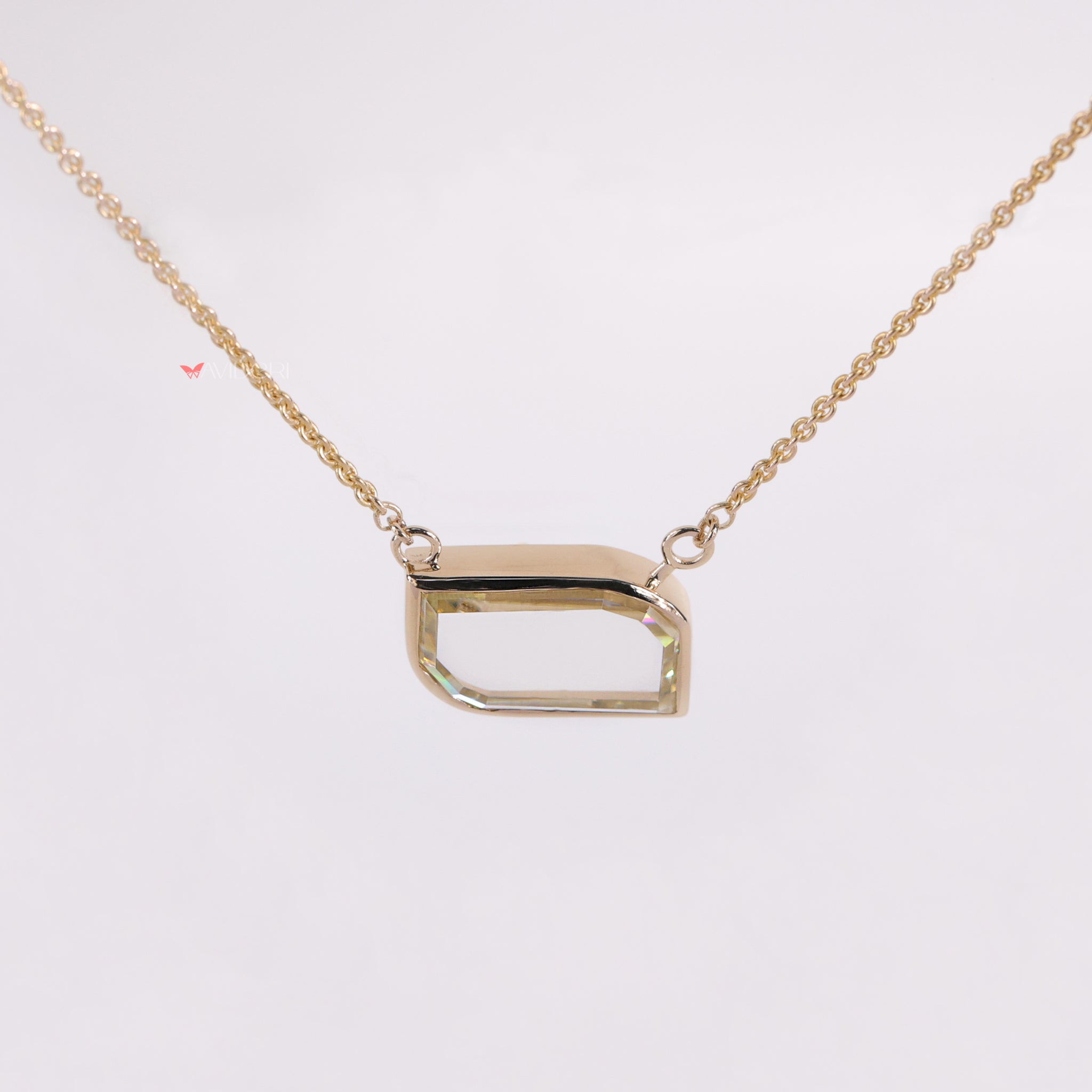 Antique portrait moissanite pendant highlights charm with detailed artistry.