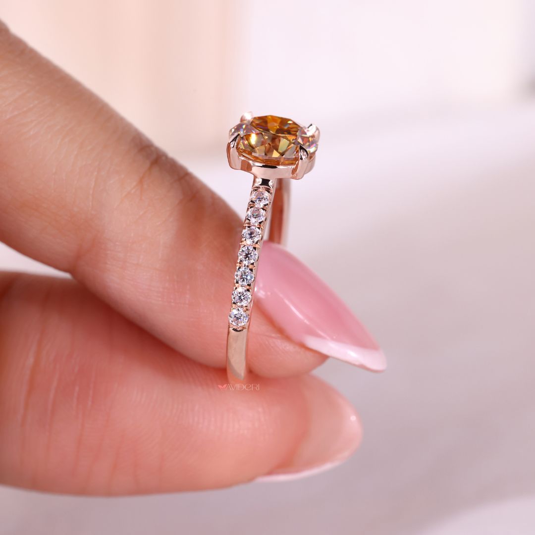 Rose gold ring designed with refined detail for a luxurious finish