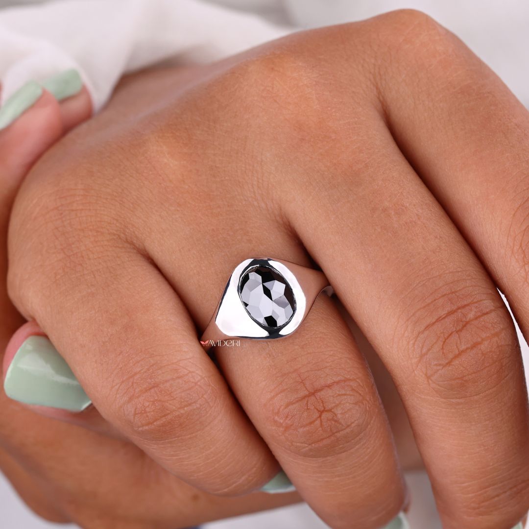 Tapered shank ring, unique tapered shank ring, moissanite engagement ring