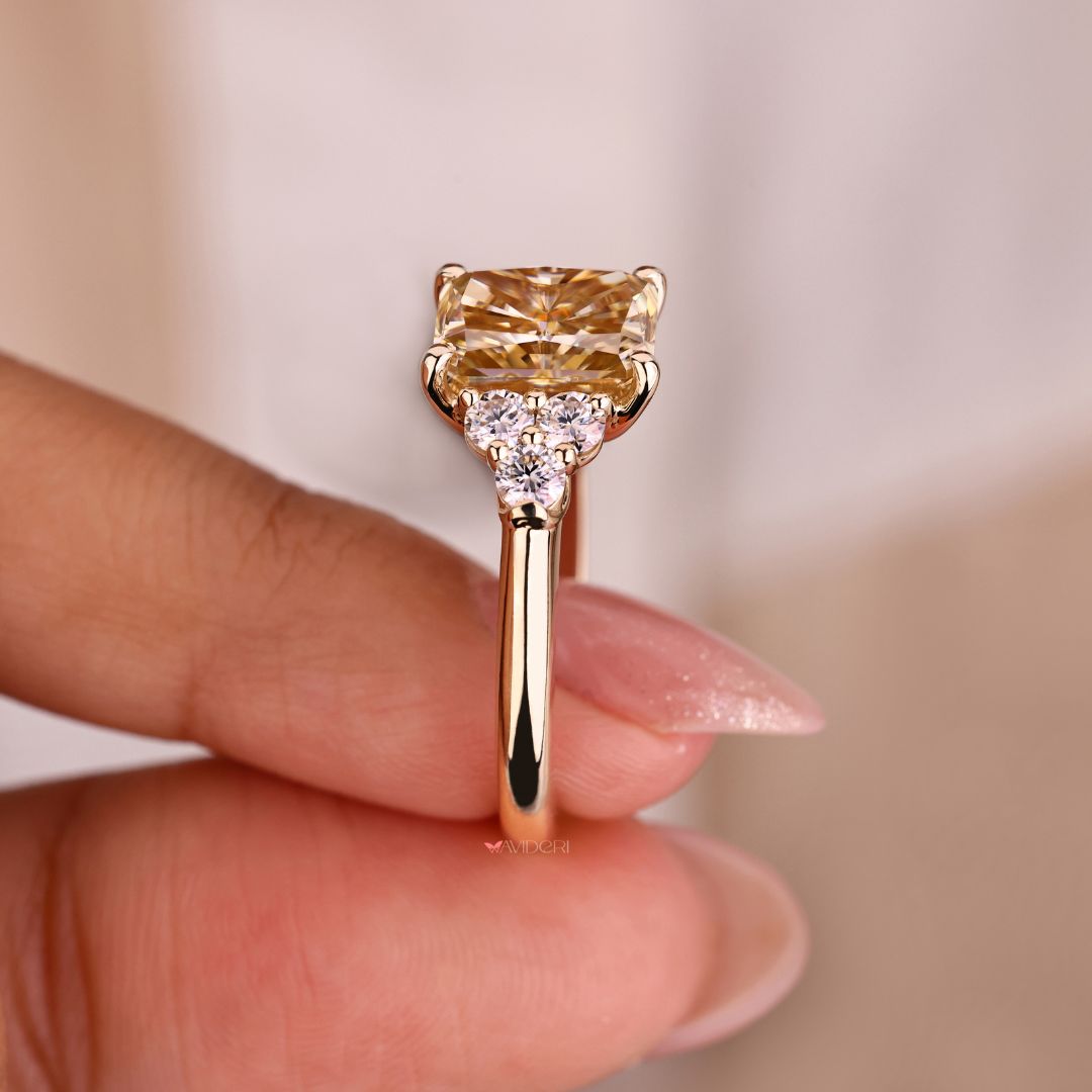 Muse ring with detailed handmade artistry.