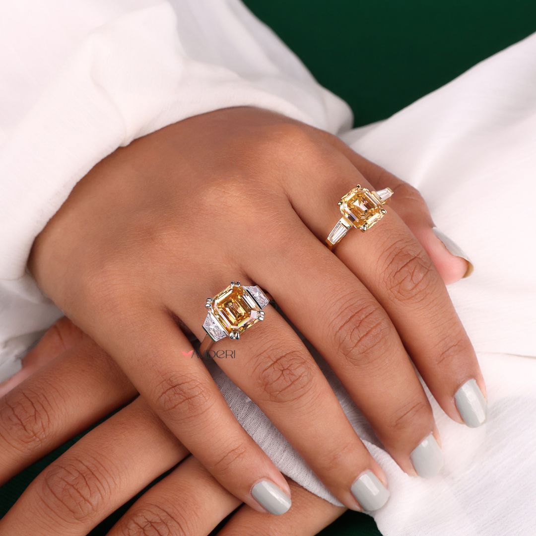 3 stone ring white gold with a classic and elegant design.