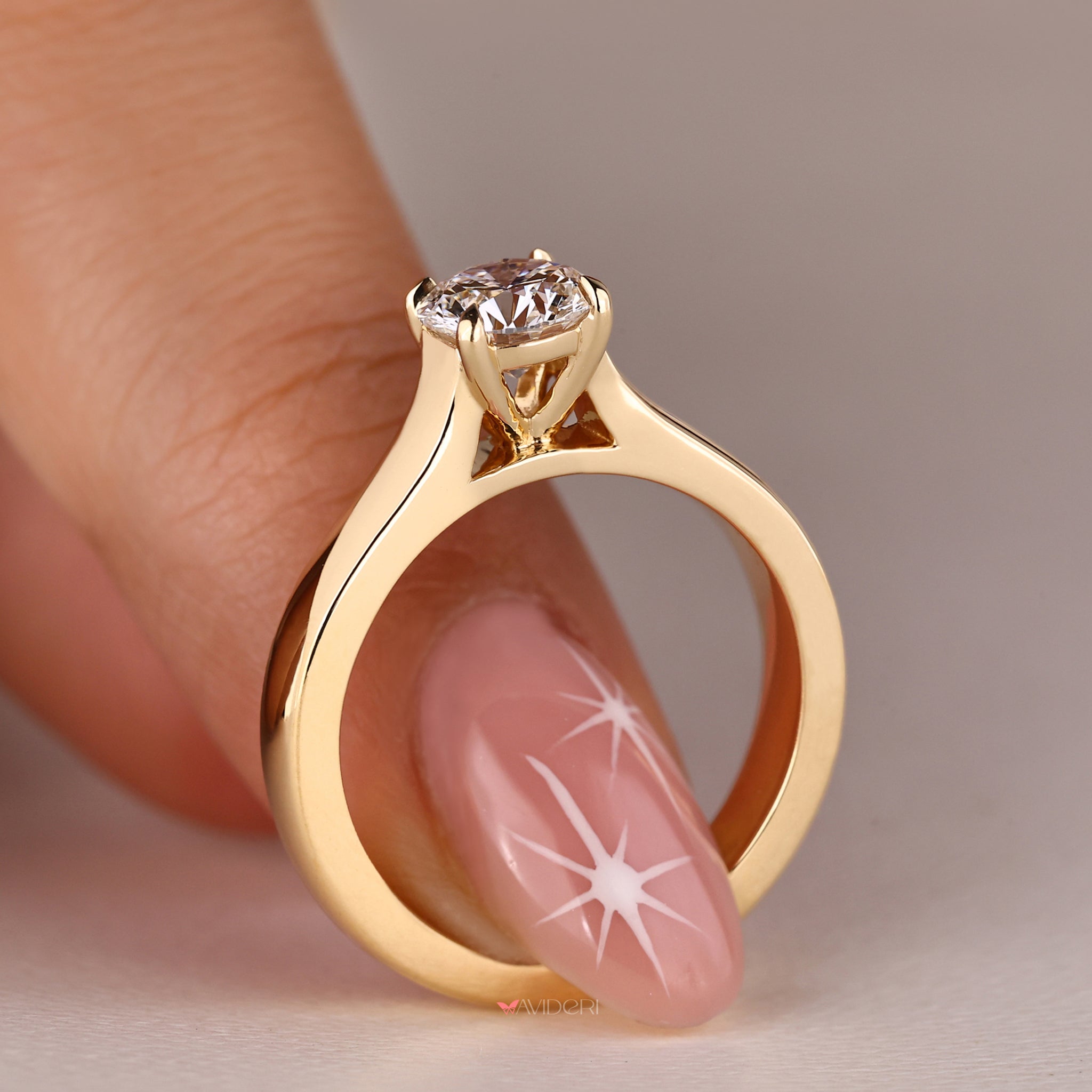 Classic yellow gold engagement ring with unmatched elegance.