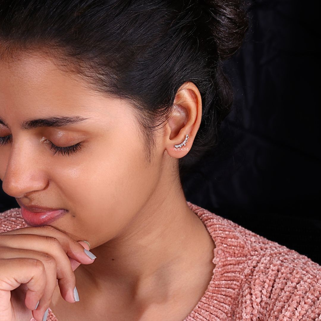 Half moon earrings bring a unique shape to your jewelry collection with a graceful, curved style that's hard to miss.