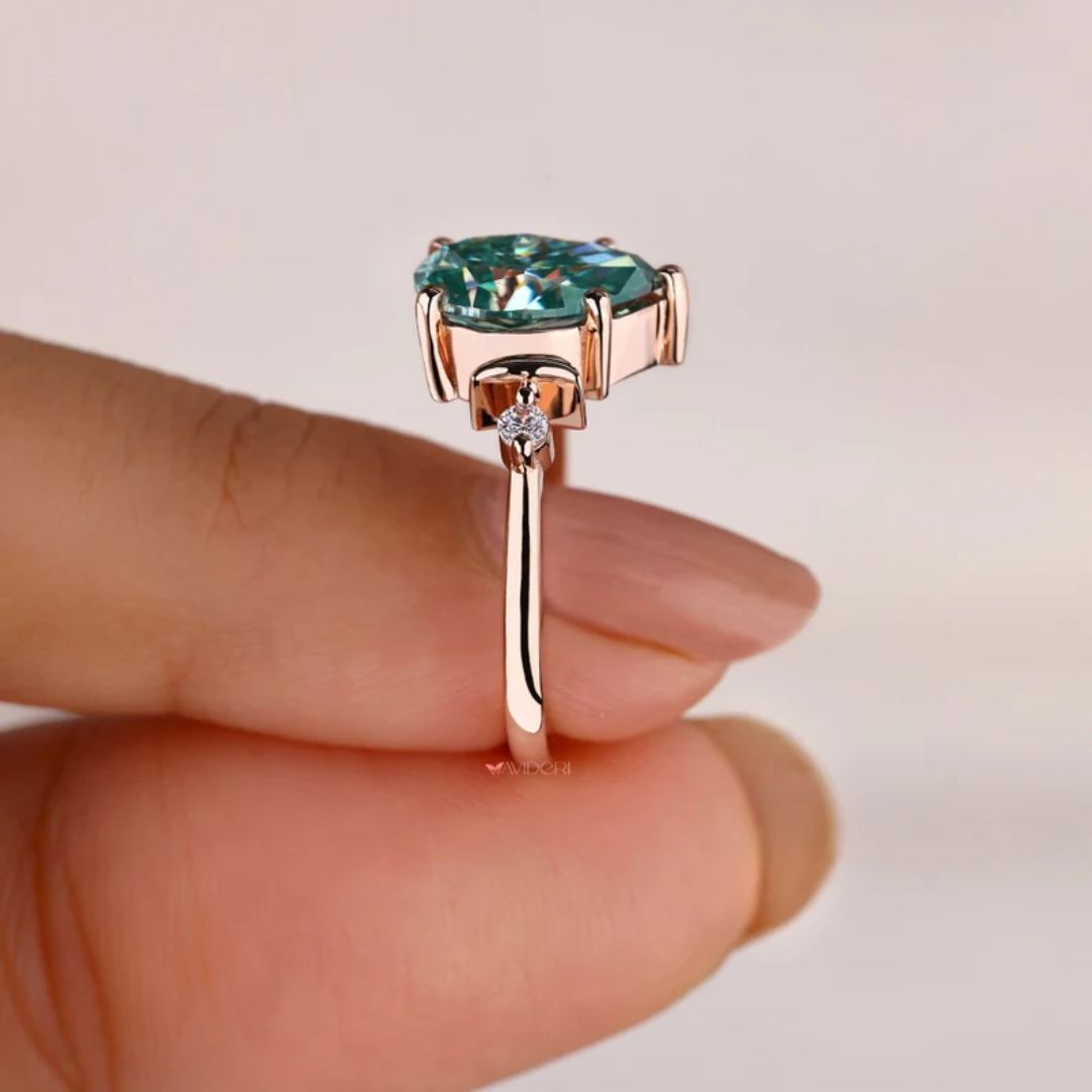 Side Crescent Moon Design gives this piece a magical touch.