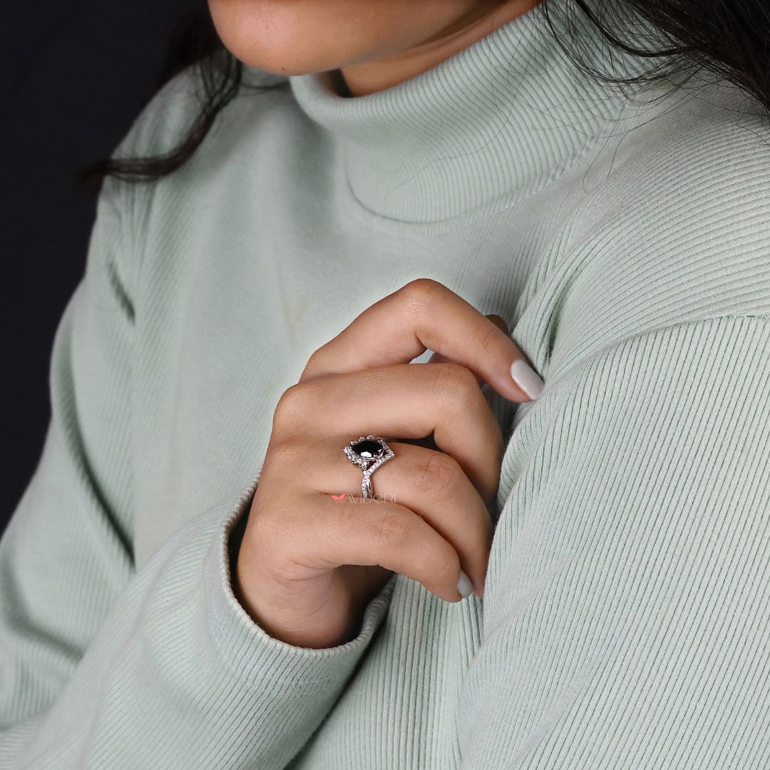 Round cut ring, offering timeless charm and elegance