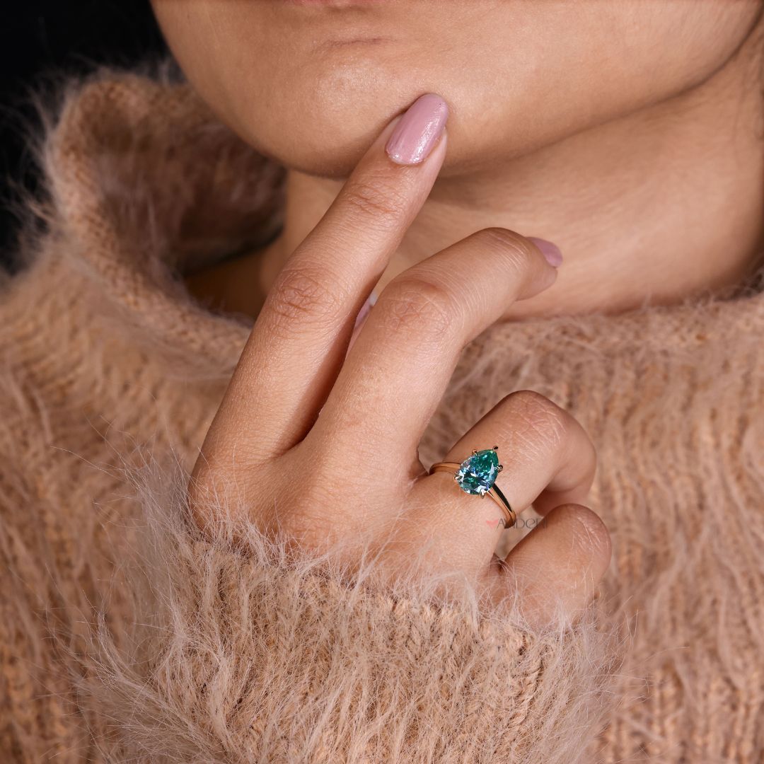 The solitaire engagement ring is perfect for timeless proposals.