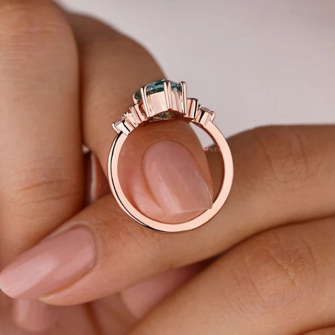 Rose Gold Engagement Ring glows with warmth and style.