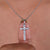 Princess cut diamond pendant with sharp, modern lines
 Princess cut diamond pendant with sharp, modern lines