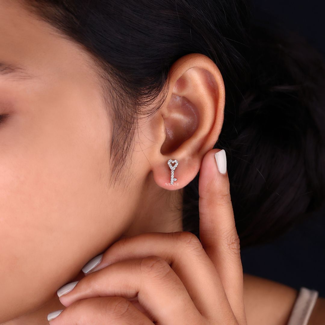 Moissanite Earrings, crafted to show off the brilliant sparkle of Moissanite stones in every pair.