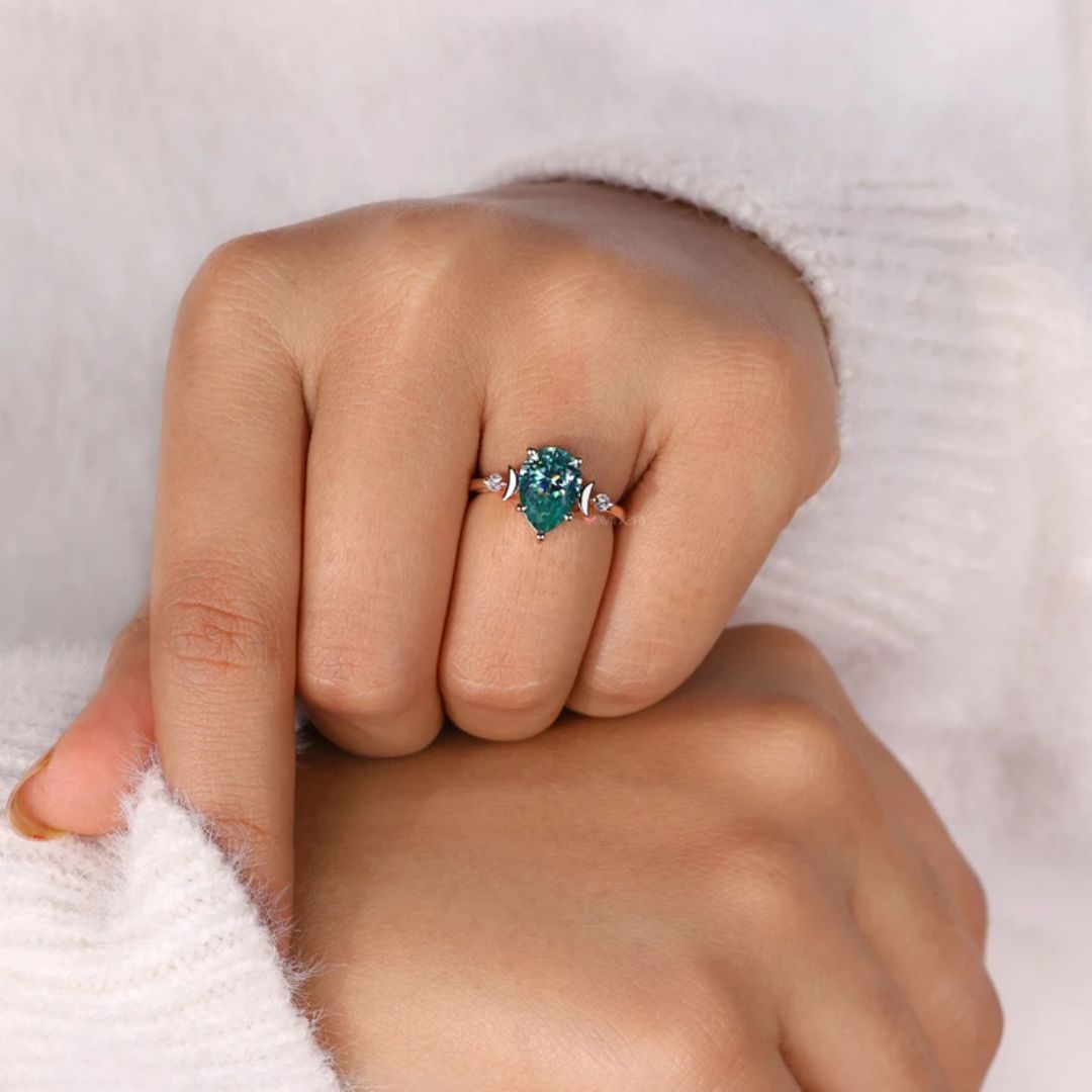 Prong Setting Ring securely holds the stones with elegance.