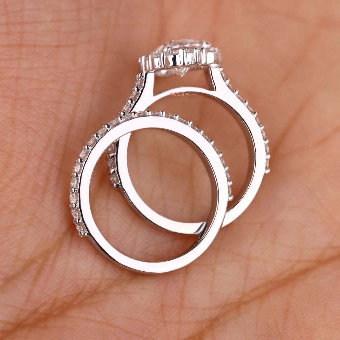 Full eternity band, eternity wedding band, moissanite wedding band