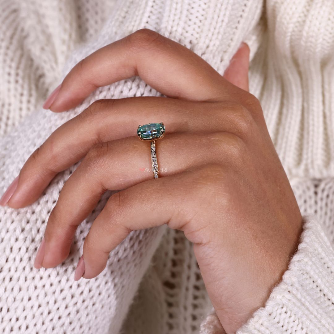 The design features a classic channel ring setting.