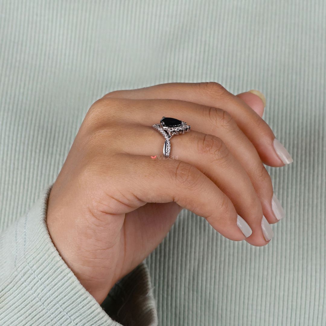 Designer engagement ring, showcasing exquisite craftsmanship