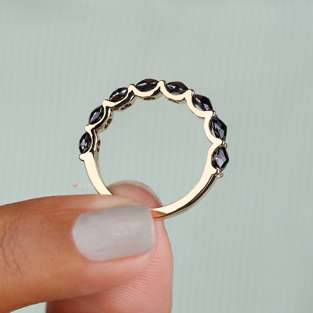 Yellow gold wedding band brings warmth and charm to your style.