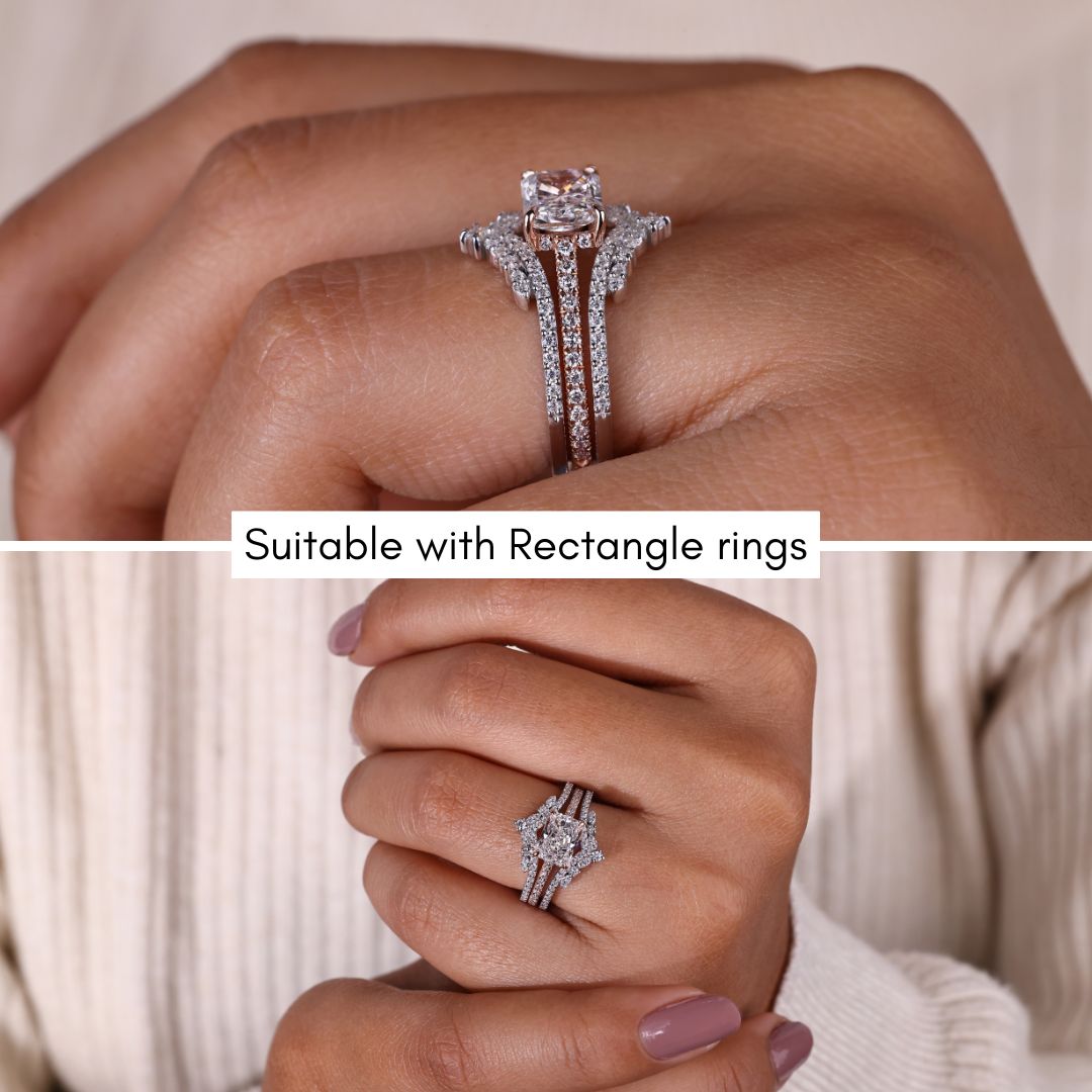 Moissanite gold band, avideri band, round cut wedding band