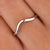 Classic wedding band in white gold with a sleek design. Classic wedding band in white gold with a sleek design.