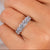 Six stone diamond ring with elegant design.
 Six stone diamond ring with elegant design.