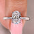 Hidden halo oval engagement ring with a stunning oval shaped diamond.
 Hidden halo oval engagement ring with a stunning oval shaped diamond.