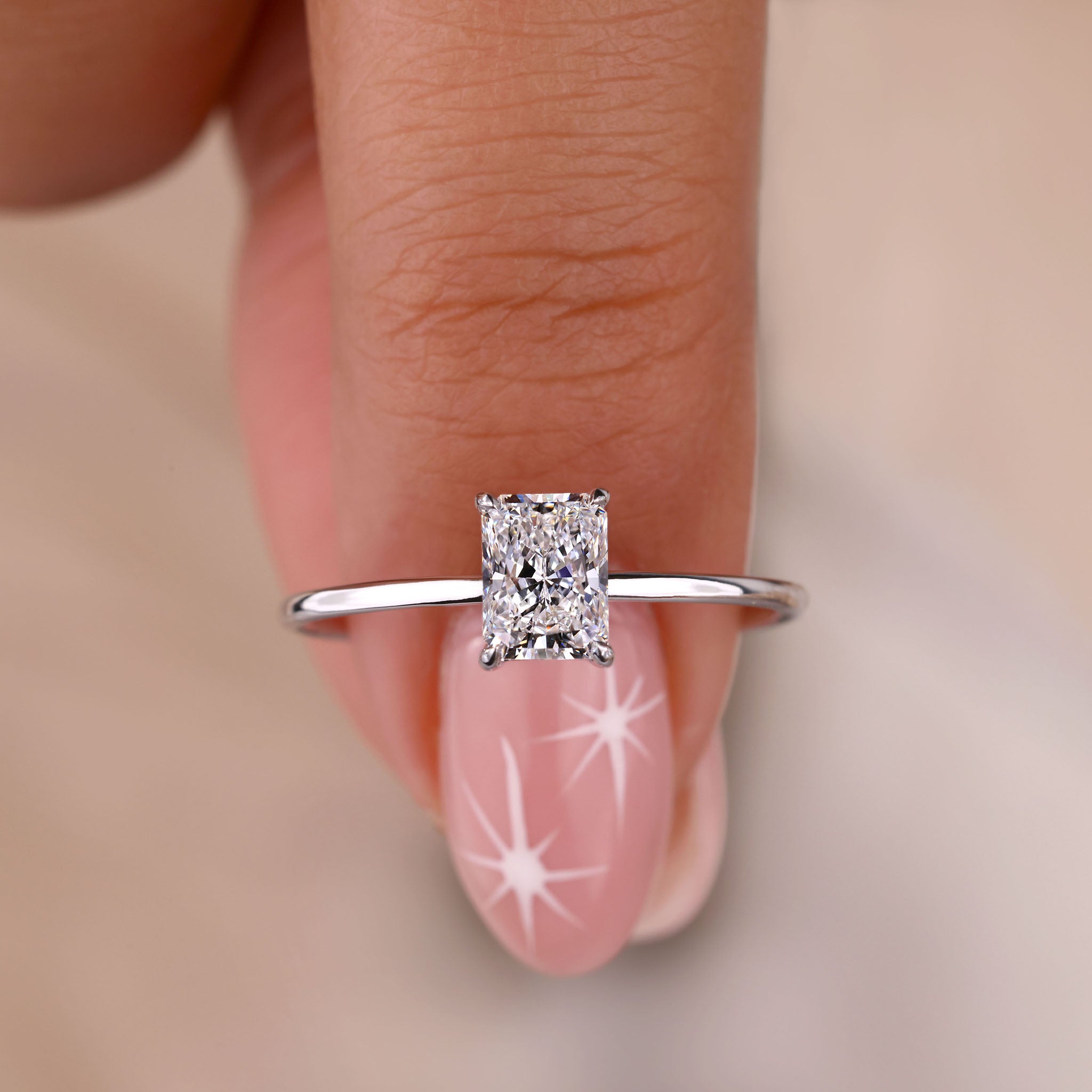 IGI certified radiant engagement ring for guaranteed quality