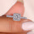 Princess cut halo ring featuring a stunning design with sparkling diamonds, perfect for a timeless and elegant look.
 Princess cut halo ring featuring a stunning design with sparkling diamonds, perfect for a timeless and elegant look.