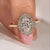 Halo oval ring engagement design with dazzling diamonds and timeless elegance
 Halo oval ring engagement design with dazzling diamonds and timeless elegance