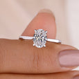 Solitaire Oval Engagement Ring, oval solitaire engagement ring, handmade ring