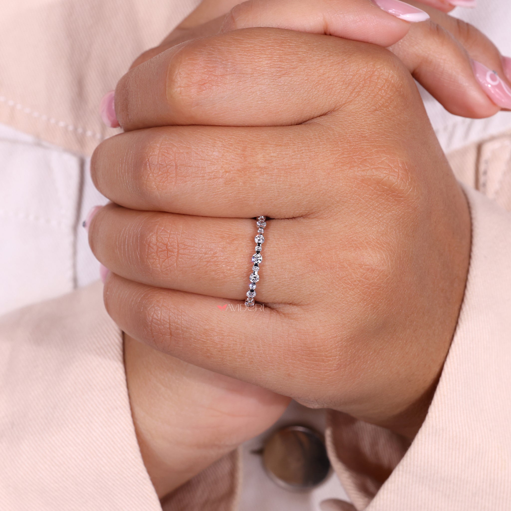 Handmade jewelry wedding band crafted with love and precision for a