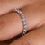 Round diamond eternity band set in a beautiful white gold band.
 Round diamond eternity band set in a beautiful white gold band.