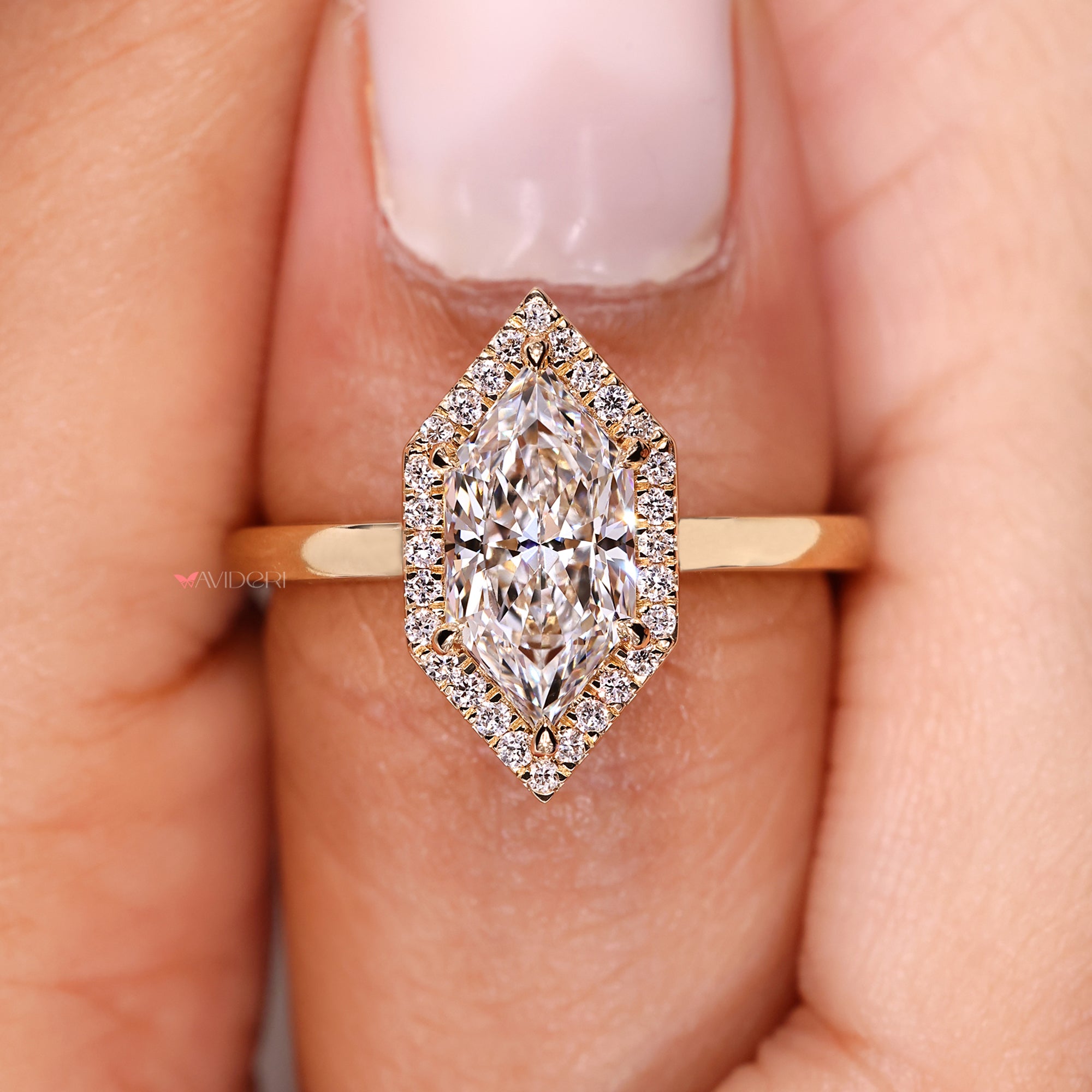 Handmade ring styled with avideri ring.