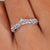 Curved diamond wedding band with a unique shape.
 Curved diamond wedding band with a unique shape.