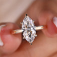 Marquise diamond ring in a stunning marquise engagement ring design.