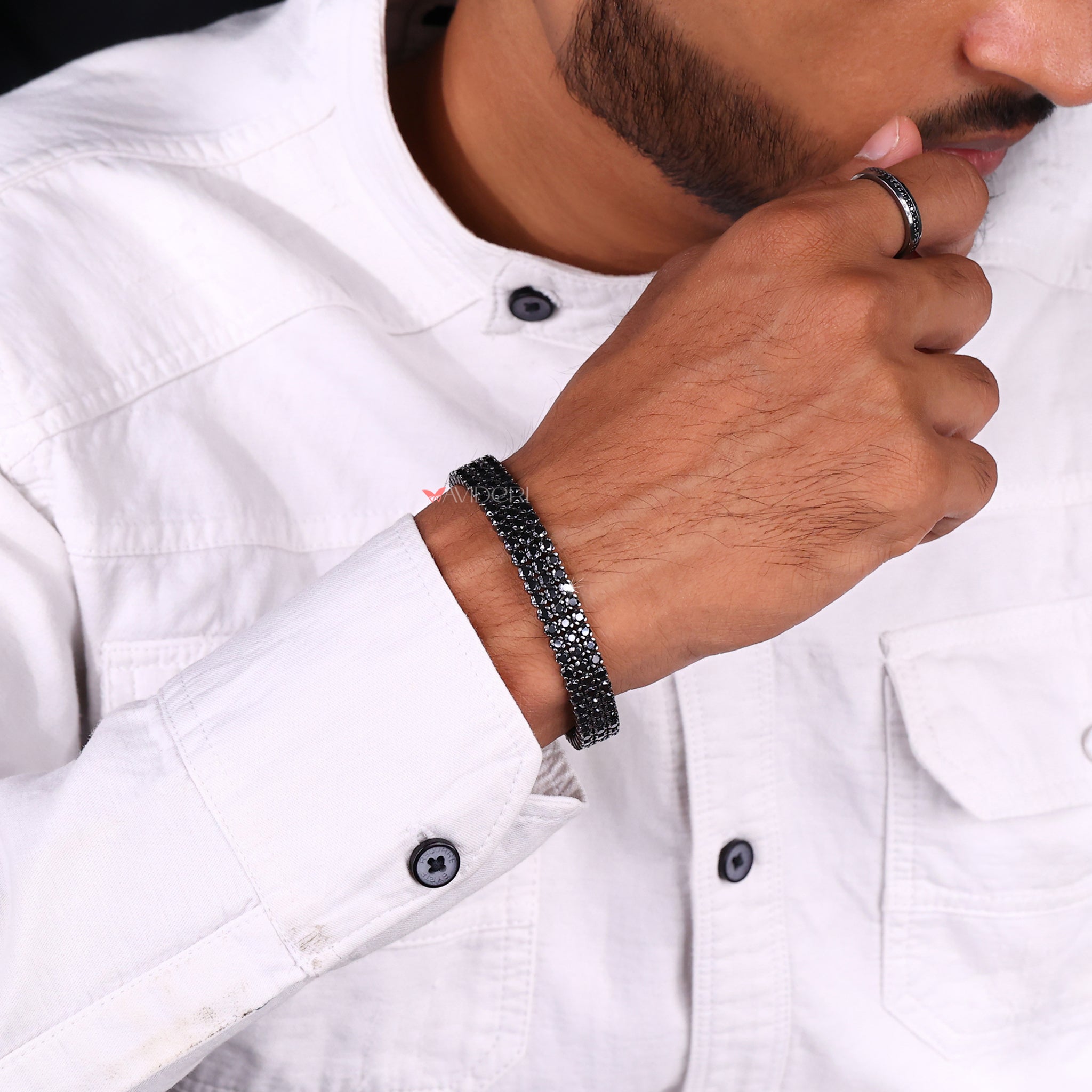 avideri bracelet moissanite tennis bracelet tennis bracelets Black Tennis Bracelet